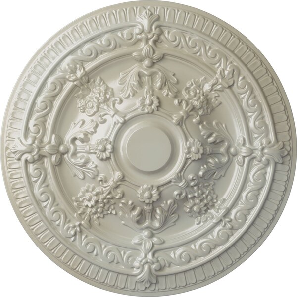Ekena Millwork Vincent Ceiling Medallion (Fits Canopies up to 6"), Hand-Painted Flash Blue, 26"OD x 3"P CM26VIFBS - main